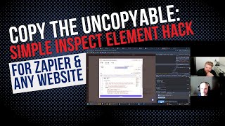Copy the Uncopyable: Simple Inspect Element Hack for Zapier & Any Website
