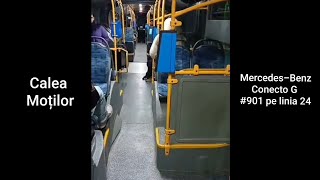 O călătorie cu autobuzul: Mercedes-Benz Conecto G #901 pe linia 24 (CTP Cluj-Napoca)