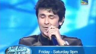 Sonu Nigam doing mimicry Indian Idol 4