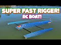 SCORPION CARBON FIBER RIGGER RC BOAT SCREAMING SUPER FAST!!