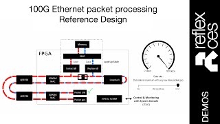 100G Ethernet packet processing Reference Design developed by reflex ces