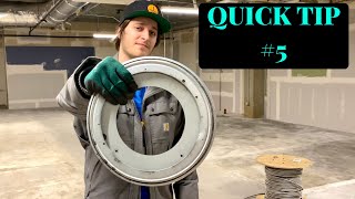 Electrician Quick Tip #5 - Spooling Off MC Trick