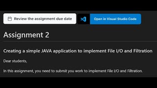 Assignment 2. Creating a simple JAVA application to implement File I/O and Filtration