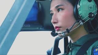 Chinese female fighter pilot又美又飒的中国女飞行员