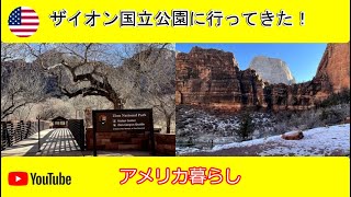 【アメリカ旅行】ザイオン国立公園に行ってきた！ラスベガスから車で3時間の国立公園。