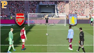 Arsenal FC vs Aston Villa | Longest Penalty Shootout | PES23 PC Gameplay #arsenal