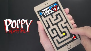iPhone Huggy Wuggy Cardboard Maze Game｜How to make Poppy Playtime Paper Craft DIY Tutorial