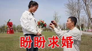 盼盼向小喬求婚，回憶6年的點點滴滴滿是感動，許諾一生呵護小喬