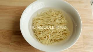 How to noodle fold ｜麺線の整え方 ｜整麵的方法