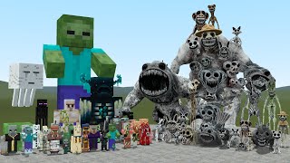 ALL MINECRAFT MOBS VS ALL ZOONOMALY MONSTERS In Garry's Mod!