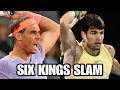 Rafael Nadal vs Carlos Alcaraz Six Kings Slam Extended Highlights Tennis 2024 Semifinal Set 1