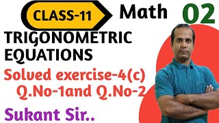 Trigonometric equations part-2#11thmaths #11thclass #chseodisha #chsemath #trigonometry #class-xi