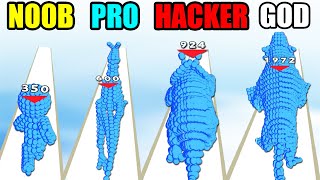 NOOB vs PRO vs HACKER vs GOD in Pixel Battle