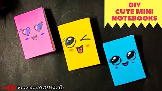 DIY CUTE KAWAII MINI NOTEBOOKS NO GLUE  | How to make mini notebook with paper without glue easy