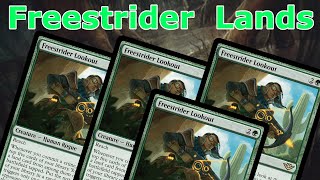 I'M FREE...FREE STRIDING!  GW Freestrider Lookout Lands (Legacy MTG)