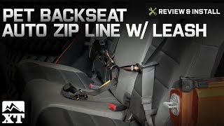Jeep Wrangler (1987-2017 YJ, TJ, & JK) Pet Backseat Auto Zip Line w/ Leash Review & Install