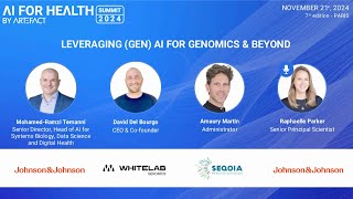 JOHNSON\u0026JOHNSON, WHITELAB and SEQOIA on Leveraging GenAI for Genomics \u0026 Beyond  | AI for Health 2024