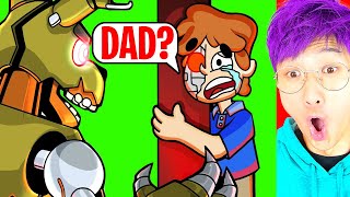 FIVE NIGHTS AT FREDDY'S GREGORY MEETS HIS DAD!? (LANKYBOX REACTION!)