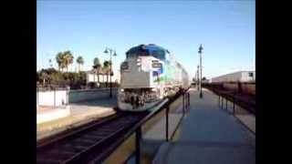 Metrolink With RBRX F59PH 18533 Arrives and Departs Glendale Station