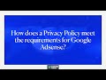 What Are The Privacy Policy 🕵️‍♀️ Requirements for Google Adsense? ✅