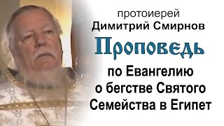 Проповедь по Евангелию о бегстве Святого Семейства в Египет (2011.01.09). Прот. Димитрий Смирнов