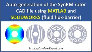 Auto-generation of the synchronous reluctance machine rotor CAD file using MATLAB and SOLIDWORKS