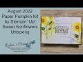 August 2022 Paper Pumpkin - Sweet Sunflowers - Unboxing