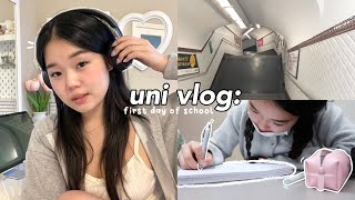First day of University: 5 am morning routine, GRWM, in person classes etc.