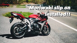 Moriwaki Slip On Install and Sound Check on a CBR600RR