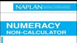 YEAR 9 | Past Paper 2016 | Answers | MATH | NAPLAN NUMERACY NON CALC |