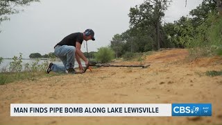 Man finds pipe bomb while metal detecting at Texas lake