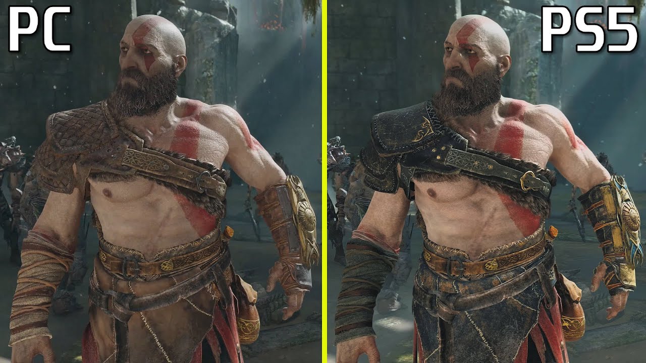 God Of War PC Vs PS5 Early Graphics Comparison - YouTube