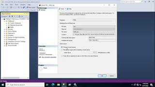 Shrinking log file on sql server using SSMS in simple way