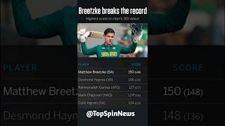 Historic Debut – 150 Runs in First ODI! 🔥🏏#shorts #MatthewBreetzke #savsnz