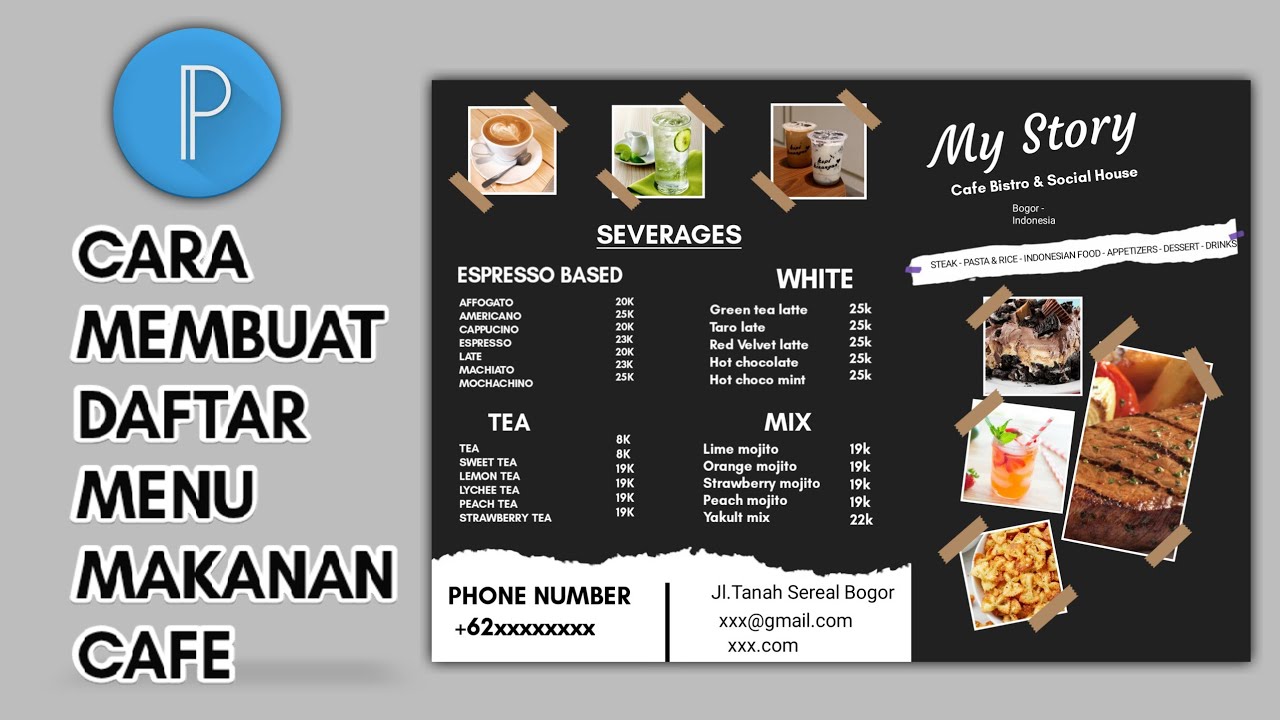 Cara Membuat Daftar Menu Makanan Di Canva Design Templates - IMAGESEE