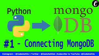 Python MongoDb Tutorial #1 - Connecting to MongoDb Atlas using PyMongo Library Python | PyMongo