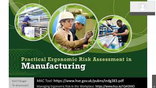 Practical Ergonomic Risk Assessment in Manufacturing
