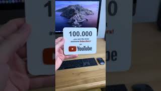 Reaching 100k Subscribers on Youtube - 3D Printed version