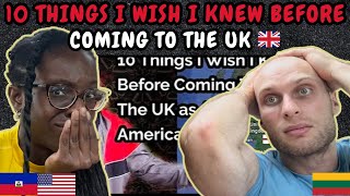 REACTION TO 10 Things I Wish I Knew Before Coming to the UK As an American | FIRST TIME WATCHING