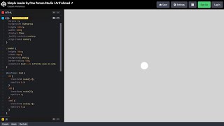 ASMR Programming - SIMPLE LOADER in HTML & CSS - No Talking