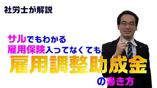 【雇用調整助成金】緊急雇用安定助成金申請書の書き方【社労士が解説】