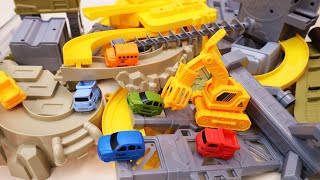 Satisfying Building Tracks Marble Run ASMR Cars Marbles and Crane