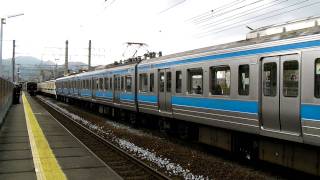 415系1500番台+0番台(8両編成) 817系　小森江駅発車