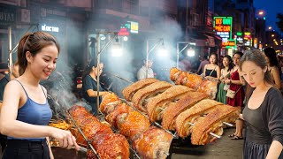 Insane Night Food Market in Vietnam – People Wait Over an Hour for a Bite