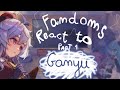 Fandoms React | part 1 : ganyu | Genshin impact