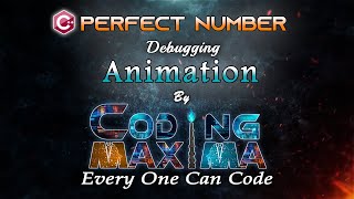 Cpp Perfect Number Program | 1080P HD | Cpp programming | Coding Maxima | coding animations