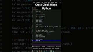 6 September 2022 |creat a clock using python and python turtle 🐢