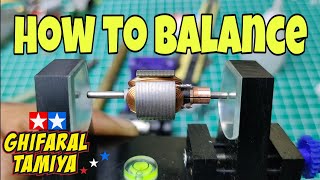 how to balance ,,,tips balance angkur,mesin,dinamo,motor tamiya mini4wd dc motor