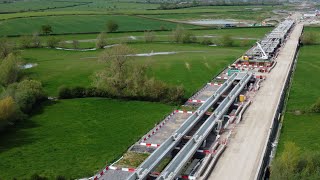 HS2 Construction - Thame Valley Viaduct by drone