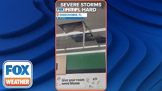 Ceiling Caves In During Severe Weather At A Florida Winn-Dixie
